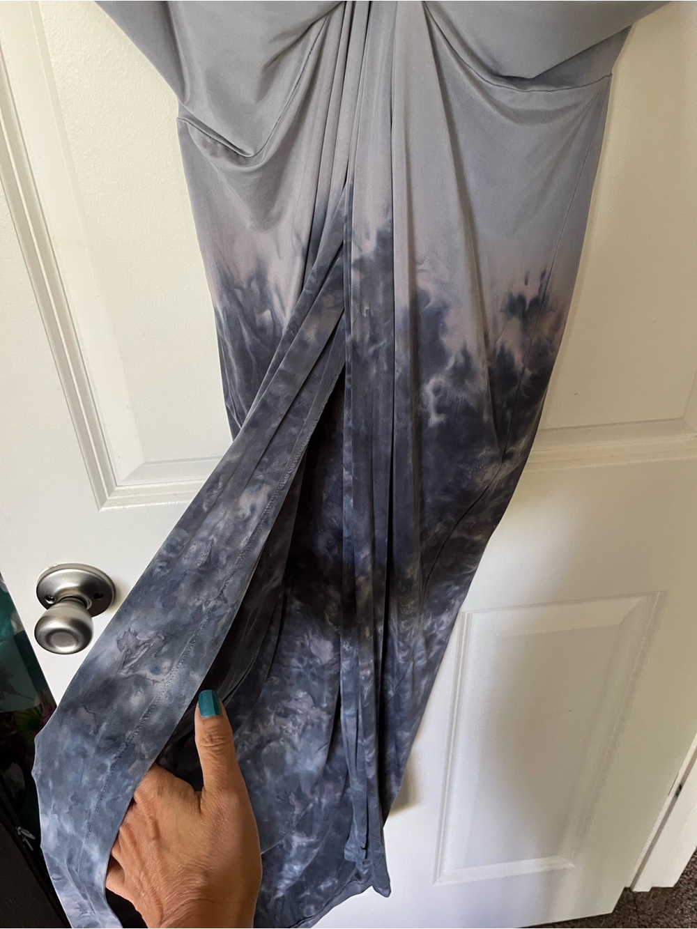 Gray Draped dress - Picture 6 of 9